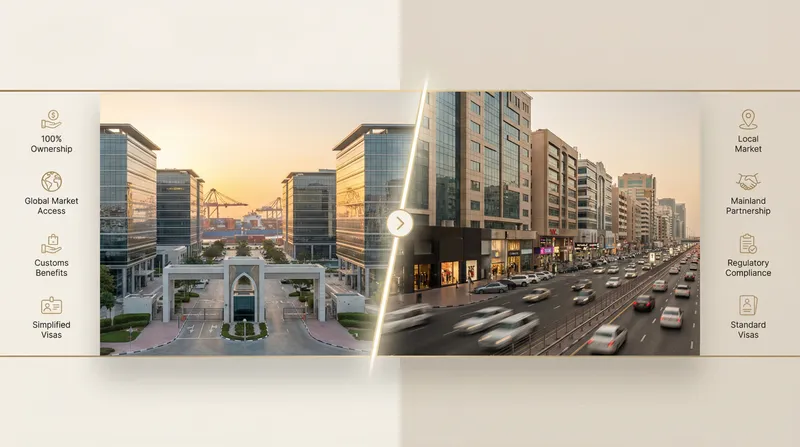 Free Zone vs. Mainland: Choosing Your Strategic Base